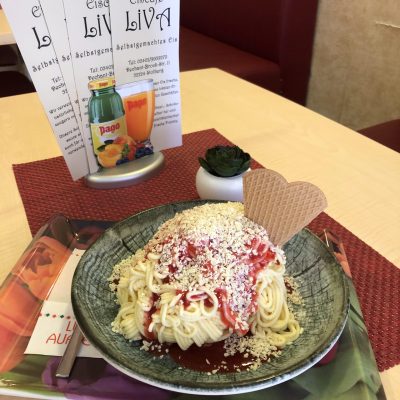 Spaghettieis - verschiedene Sorten