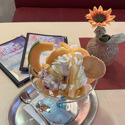 Melonenbecher - mit frischer Melone